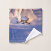 Petite maison dans l'ensemble de serviettes de bai (Gant de toilette)