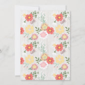 Petite mamma fox & bébé fox invitations à la douch (Dos)