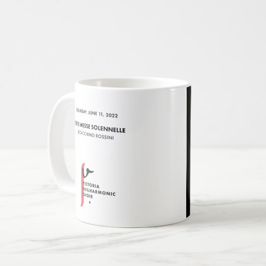 Petite Messe Solennelle Mug de café (Noir) (Devant gauche)
