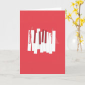 Petite Messe Solennelle (rood) Kaart (Gele Bloem)