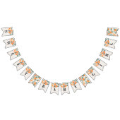 petite mignonne joyeux bannière baby shower orange (Tout)