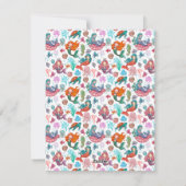 Petite mignonne Petite Sirène Invitation Anniversa (Dos)