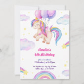 Petite Miss cascadeur rose Invitation d'anniversai (Devant)