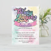 Petite Miss Deux Beaucoup Invitation Anniversaire  (Debout devant)