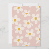 Petite Miss Deux Invitation sauvage | Fleur rétro (Dos)