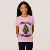 PETITE MISS NOËL FEMMES Drôle T-shirts (Devant entier)