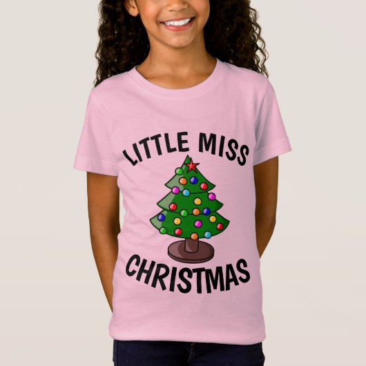 PETITE MISS NOËL FEMMES Drôle T-shirts (Devant)