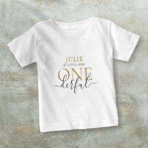 Petite Miss ONEderful Baby T-Shirt personnalisée