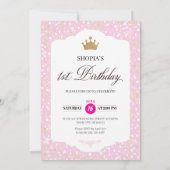Petite Miss ONEderful Invitation d'anniversaire (Dos)