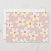 Petite Miss Onederful Invitation | Fleur rétro (Dos)