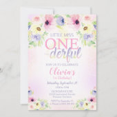 Petite Miss Onederful Invitation Girl 1er (Devant)