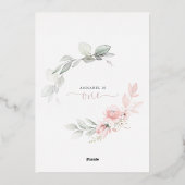 Petite Miss Onederful Real Foil Invitation (Verso)