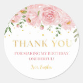 Petite Miss Onederful Sticker Étiquettes Anniversa (Devant)