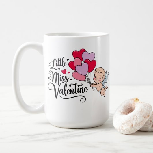 petite miss valentine Mug cadeau, Mug cadeau, Mug (Avec donut)
