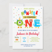 Petite Monster Invitations de fête d'anniversaire (Devant)