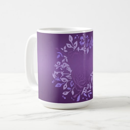 Petite Mug à thé Rose violet (Devant gauche)