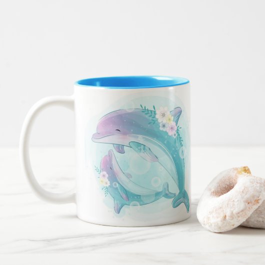 Petite Mug dauphin (Avec donut)