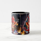 Petite Mug de dragon à échelle rouge - Imaginaire  (Centre)