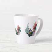 Petite Mug en latte 12 oz - Art Abstrait moderne d (Angle droit)