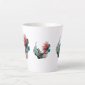 Petite Mug en latte 12 oz - Art Abstrait moderne d (Devant)