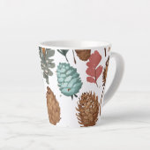 Petite Mug en latte, 12 oz - Conception de cône de (Angle droit)