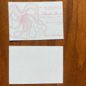 Petite Octopus Geboorte Aankondiging voor Meisje