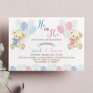 Petite ours en peluche Genre Reveillez Invitation