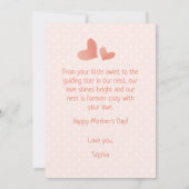 Petite Owlet Avec Maman Aime Bonne Mère Carte de j (Dos)