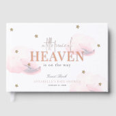 Petite paix du ciel Baby shower de fille nuageuse  (Recto)