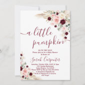Petite pampa citrouille Baby Show Invitation (Devant)