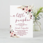 Petite pampa citrouille Baby Show Invitation (Debout devant)