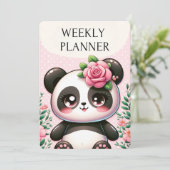 Petite Panda's Weekly Blossom Planner (Staand voorkant)