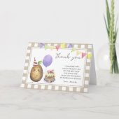 Petite patate douce fête d'anniversaire merci (Devant)