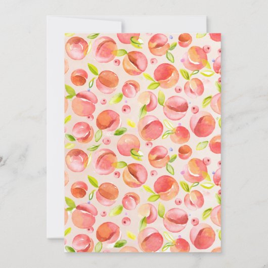 Petite pêche douce baby shower Invitation (Dos)