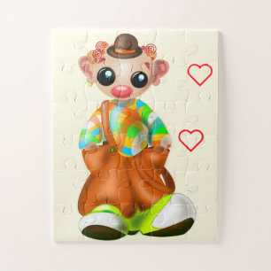 Petite peinture de puzzle clown
