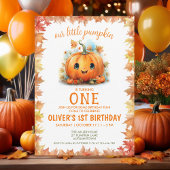 Petite Petite Citrouille Invitation de fête d'anni