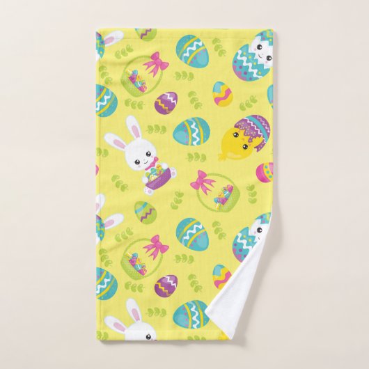 Petite Petite Oeuf Lapin Pâques Motif Cadeau (Serviette à main)
