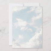 Petite pièce du ciel Ciel nuages bleus Invitation (Dos)