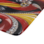 Petite planche à découper en verre aux couleurs be (Coin)