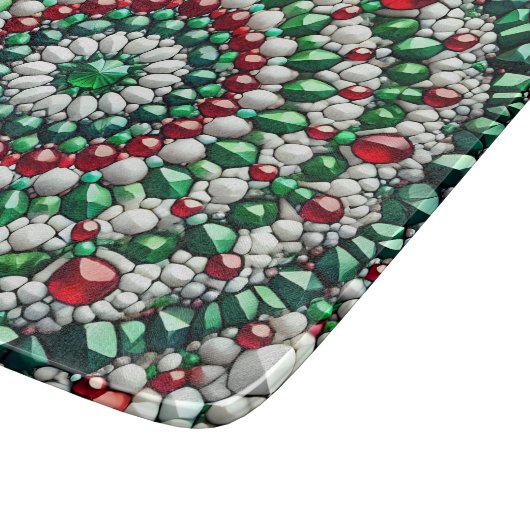 Petite planche à découper en verre aux couleurs it (Coin)