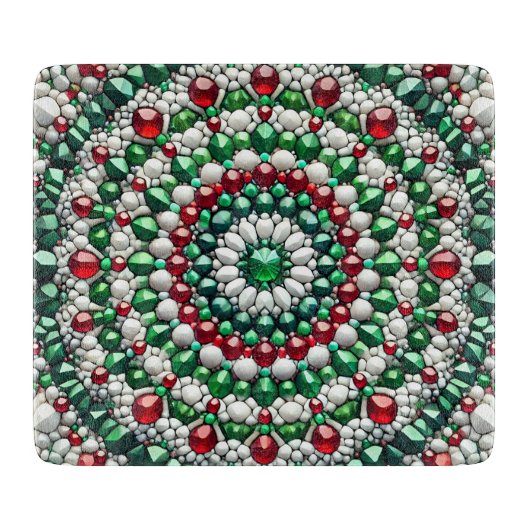 Petite planche à découper en verre aux couleurs it (Devant)