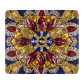 Petite planche à découper en verre avec Colombia C (Devant)