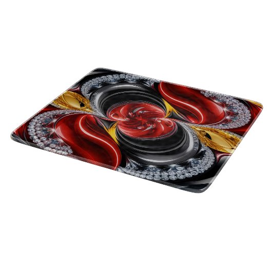 Petite planche à découper en verre avec couleurs A (Coin)