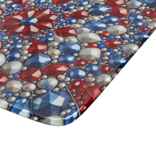 Petite planche à découper en verre avec couleurs P (Coin)