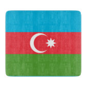 Petite planche à découper en verre avec drapeau d' (Devant)