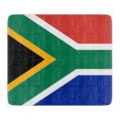 Petite planche à découper en verre avec drapeau d' (Devant)