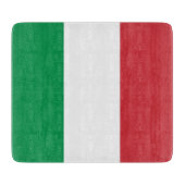 Petite planche à découper en verre avec drapeau d' (Devant)