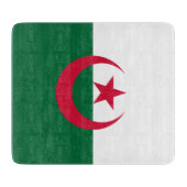 Petite planche à découper en verre avec drapeau d' (Devant)