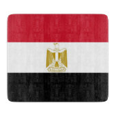 Petite planche à découper en verre avec drapeau d' (Devant)