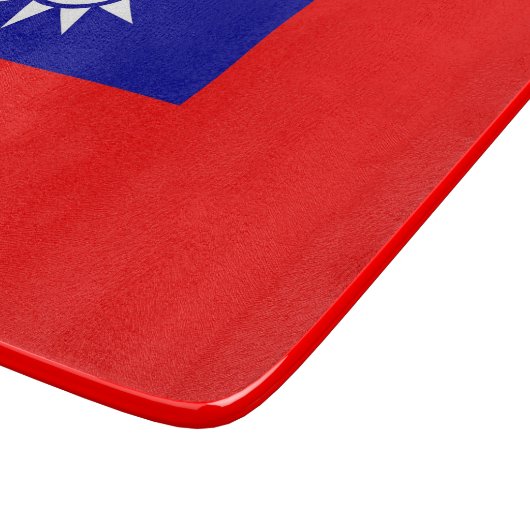 Petite planche à découper en verre avec drapeau de (Coin)